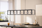 Beleuchtung Hanglamp, 7-lichts, H340 zwart in Staal