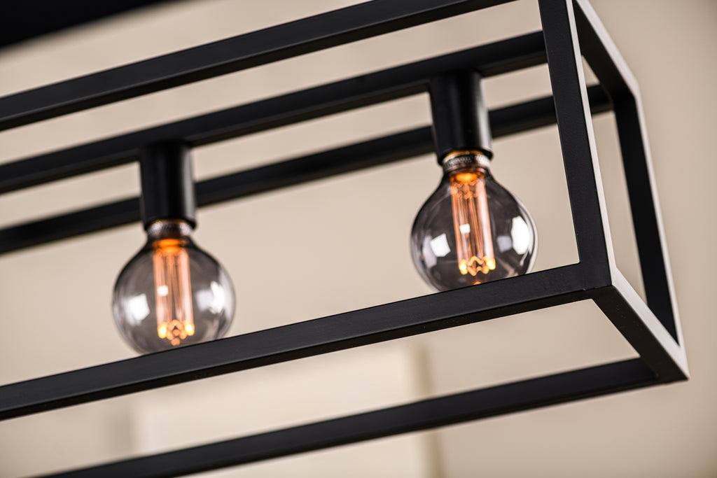 Beleuchtung Hanglamp, 7-lichts, H340 zwart in Staal
