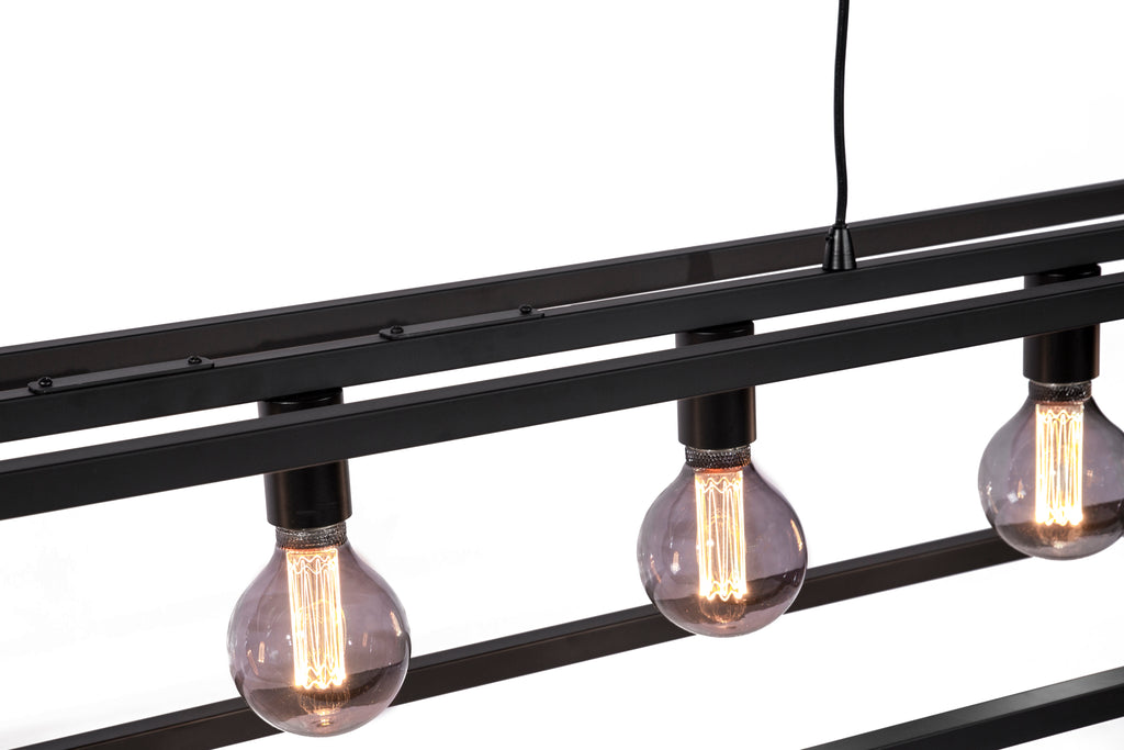 Beleuchtung Hanglamp, 7-lichts, H340 zwart in Staal