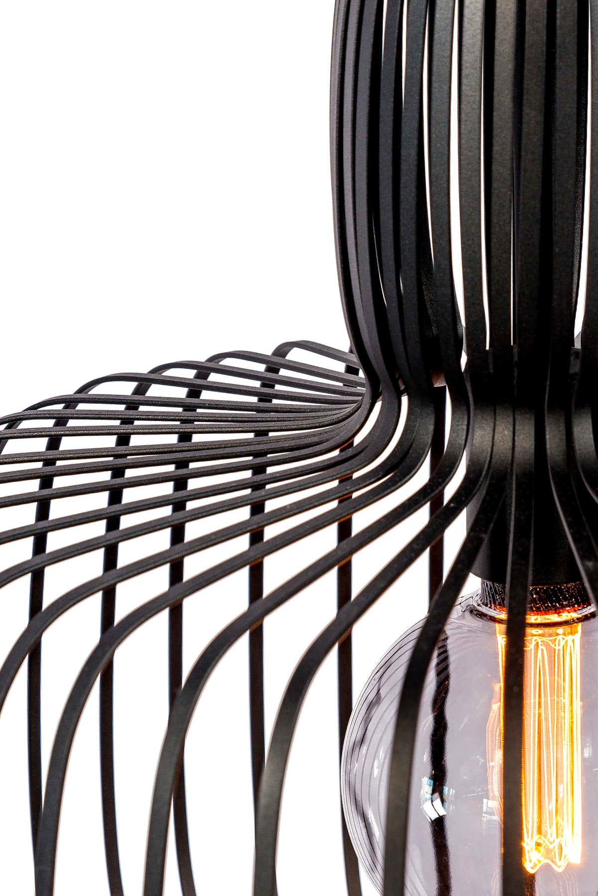 Beleuchtung Hanglamp, 55 cm, H340 zwart in Staal