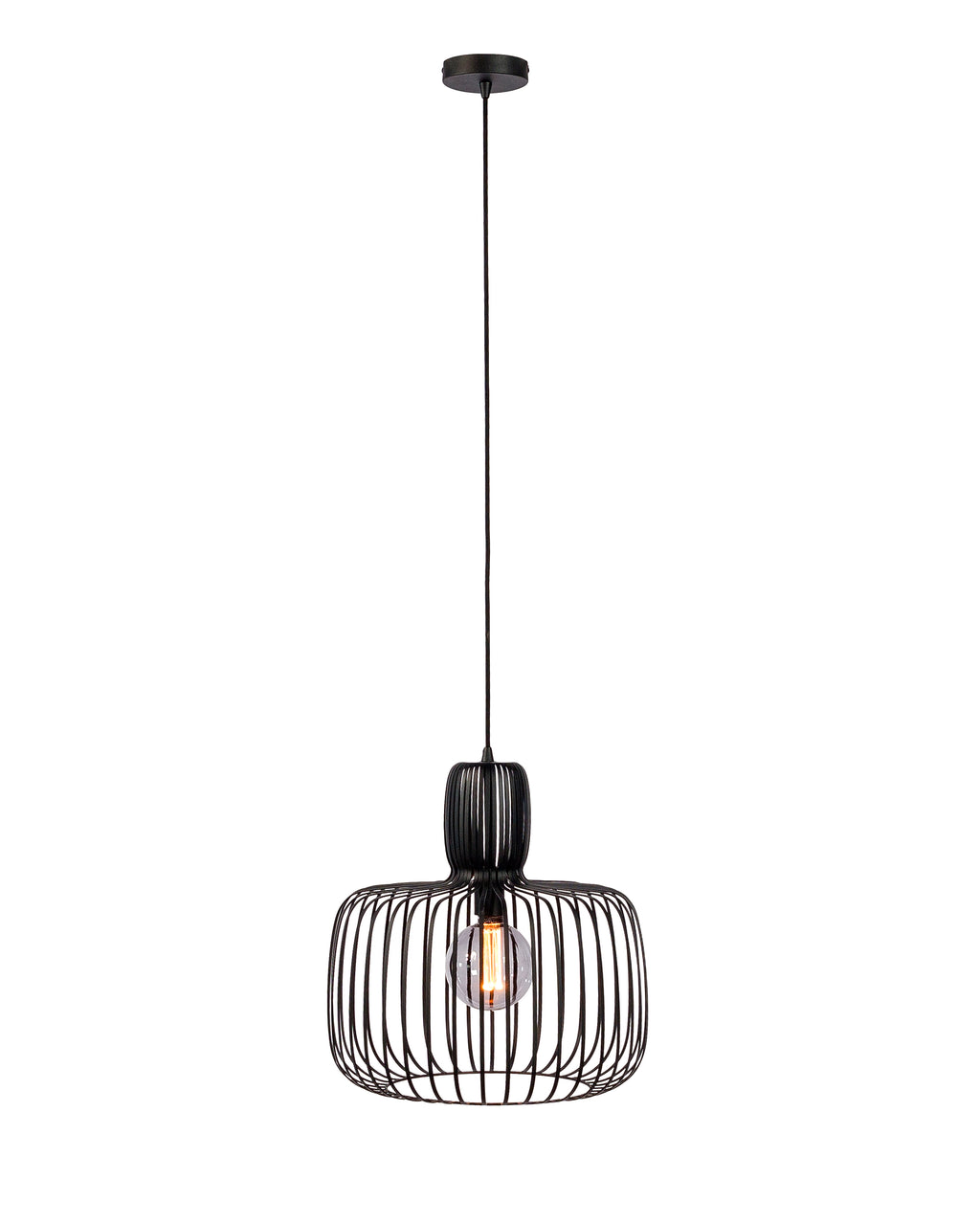 Beleuchtung Hanglamp, 55 cm, H340 zwart in Staal
