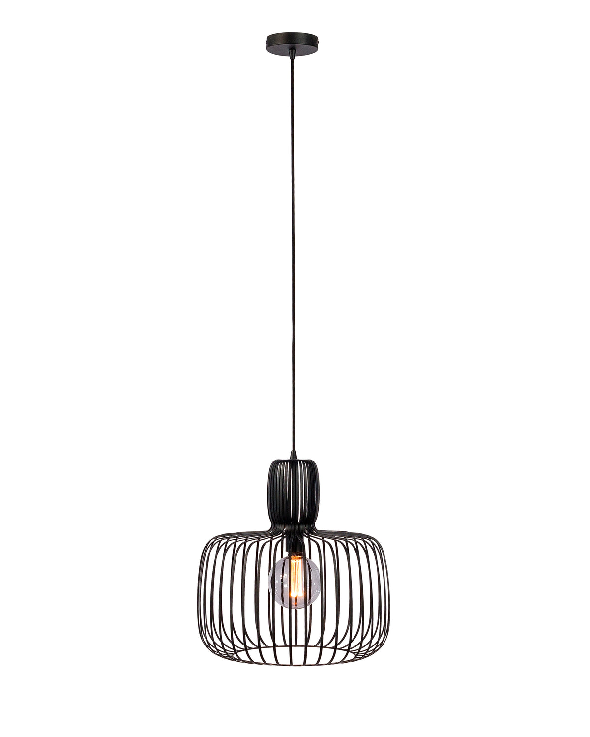 Beleuchtung Hanglamp, 55 cm, H340 zwart in Staal