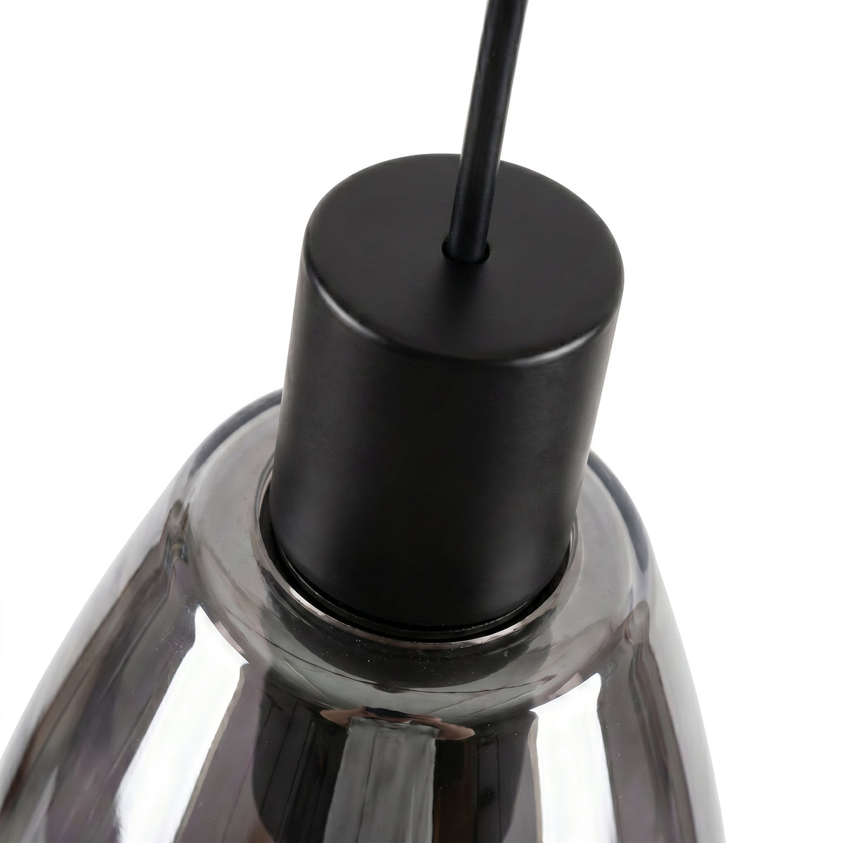 Beleuchtung Hanglamp, 3-lichts, H340 smoke glas