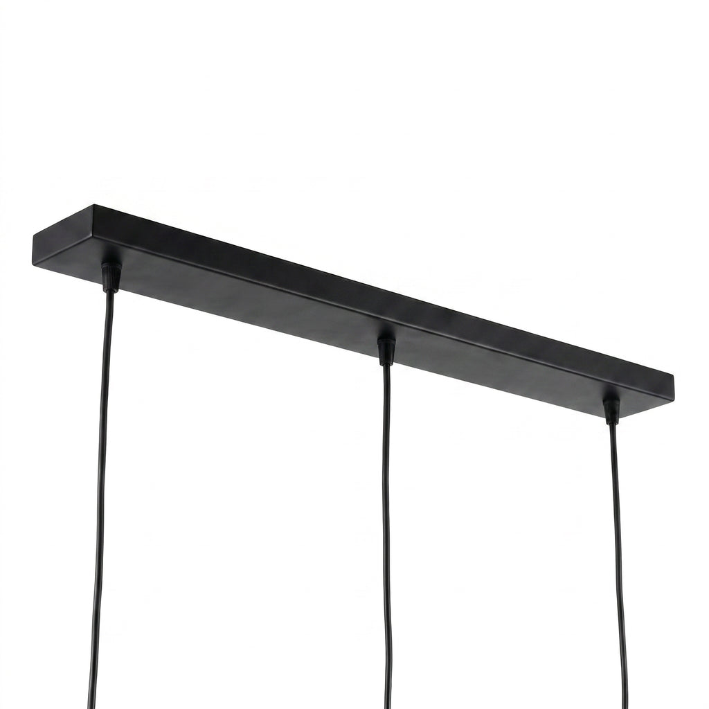 Beleuchtung Hanglamp, 3-lichts, H340 smoke glas