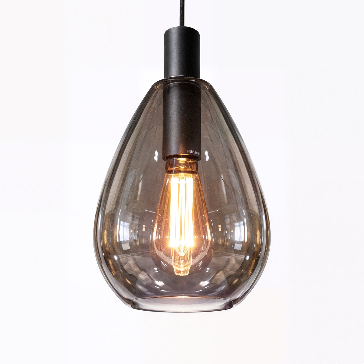 Beleuchtung Hanglamp, 4-lichts, H340 smoke glas