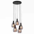 Beleuchtung Hanglamp, 5-lichts, H340 smoke glas