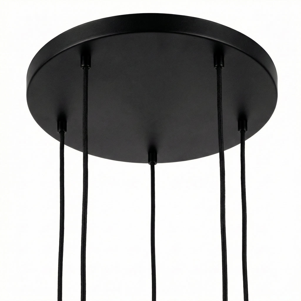 Beleuchtung Hanglamp, 5-lichts, H340 smoke glas