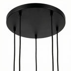Beleuchtung Hanglamp, 5-lichts, H340 smoke glas