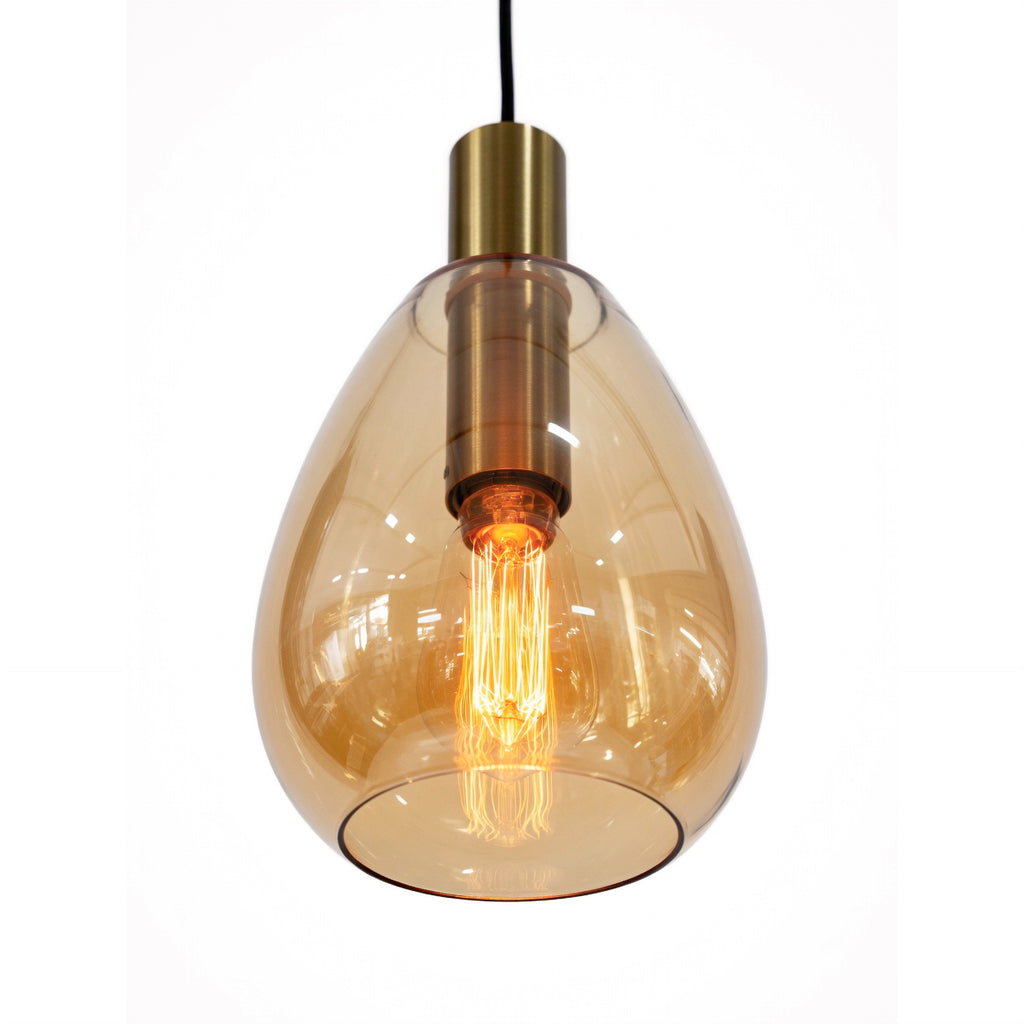 Beleuchtung Hanglamp, 5-lichts, H550 amber glas