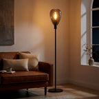Beleuchtung Vloerlamp, 1-lichts, V340 smoke glas