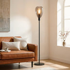 Beleuchtung Vloerlamp, 1-lichts, V340 smoke glas