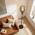 Beleuchtung Vloerlamp, 1-lichts, V340 smoke glas