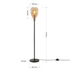 Beleuchtung Vloerlamp, 1-lichts, V550 amber glas