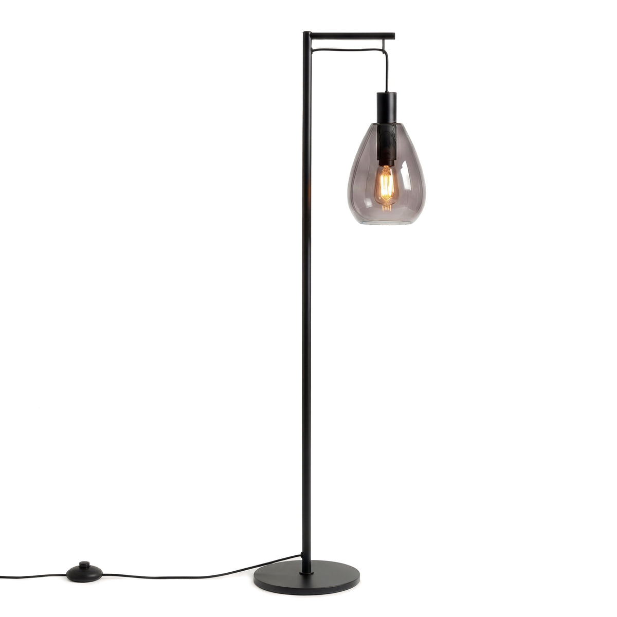 Beleuchtung Vloerlamp, 1-lichts, V340 smoke glas