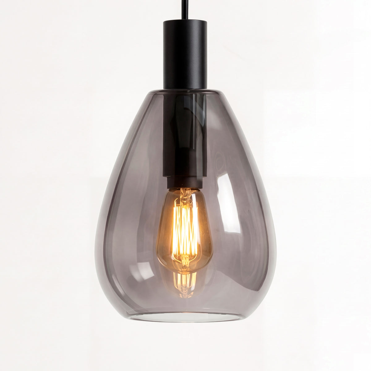 Beleuchtung Vloerlamp, 1-lichts, V340 smoke glas