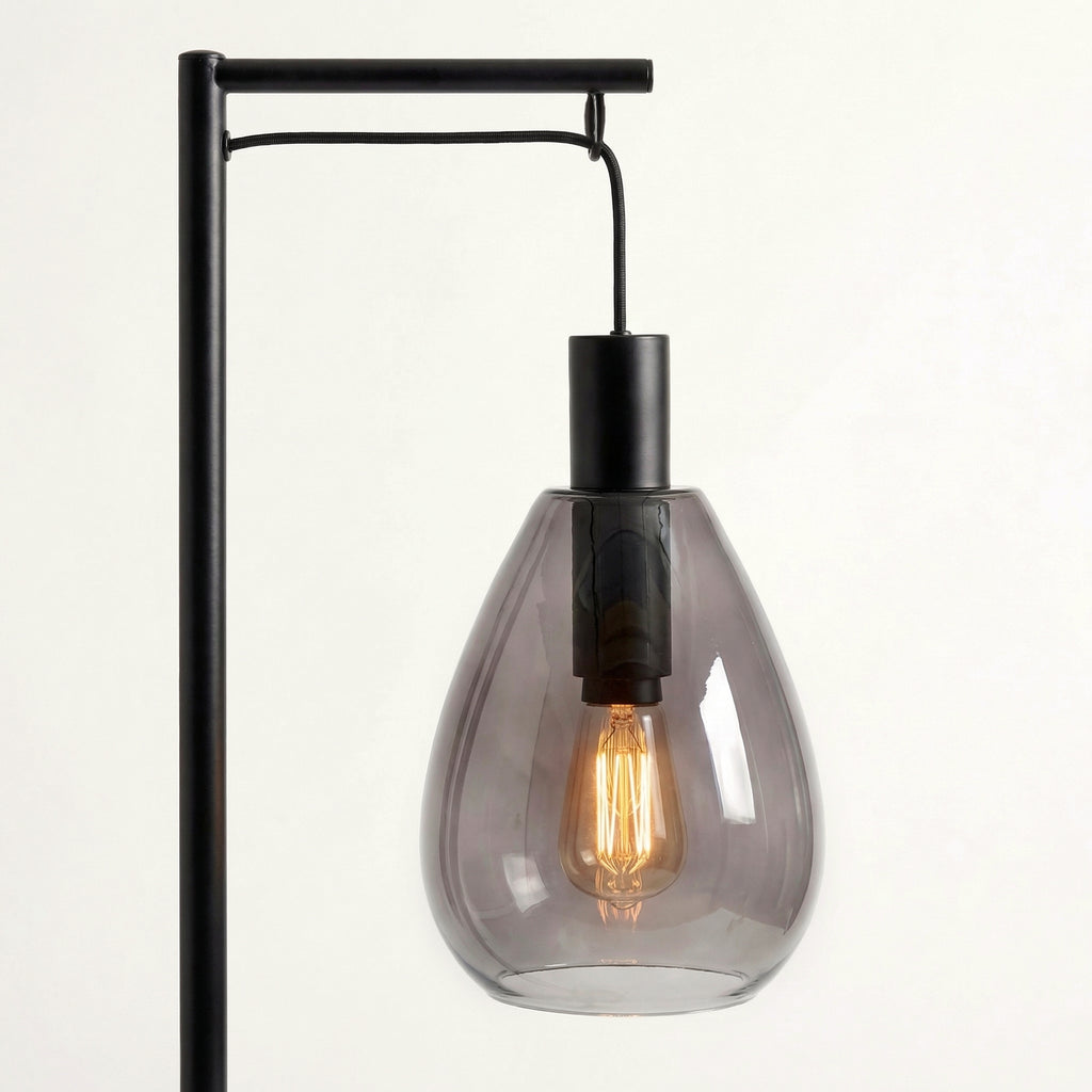 Beleuchtung Vloerlamp, 1-lichts, V340 smoke glas
