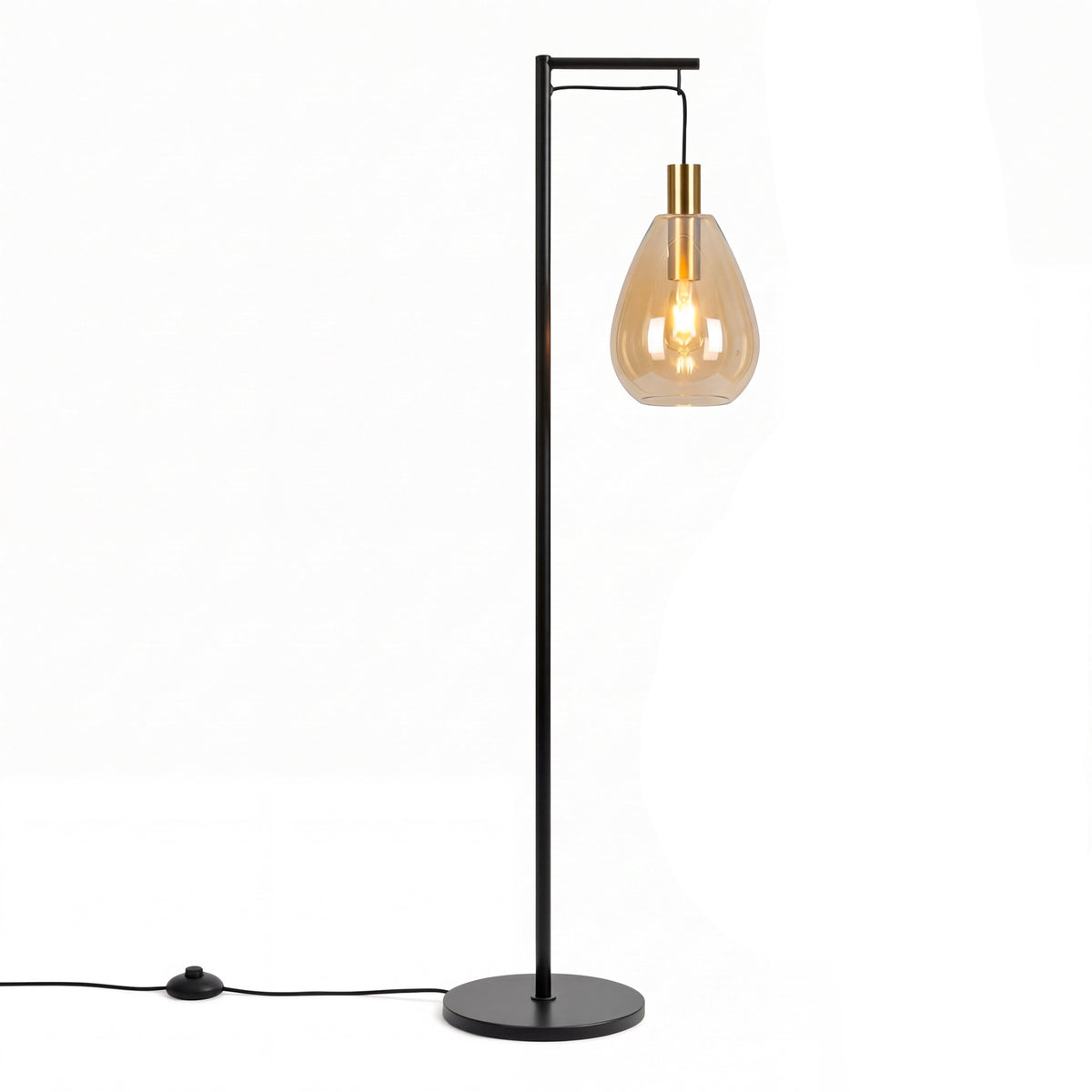 Beleuchtung Vloerlamp, 1-lichts, V550 amber glas