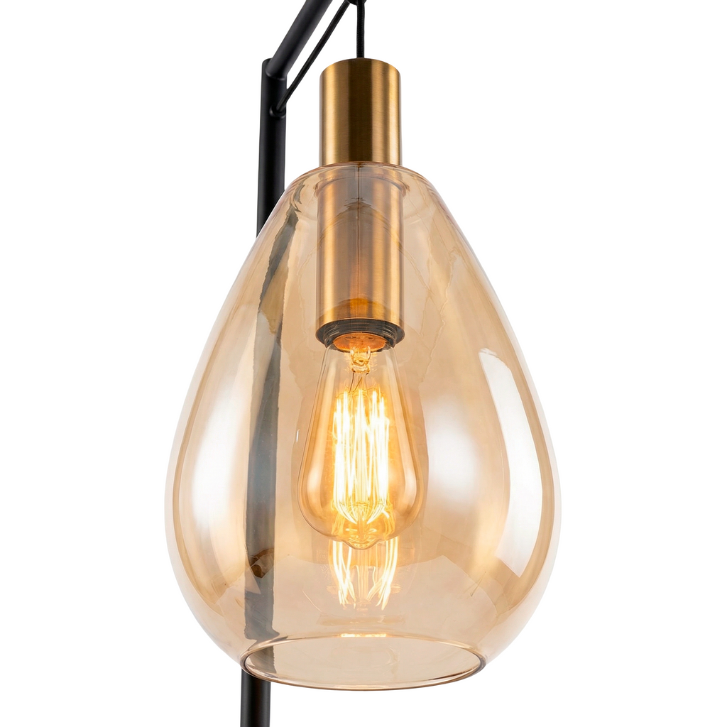 Beleuchtung Vloerlamp, 1-lichts, V550 amber glas