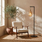 Beleuchtung Vloerlamp, 1-lichts, V550 amber glas