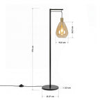 Beleuchtung Vloerlamp, 1-lichts, V550 amber glas