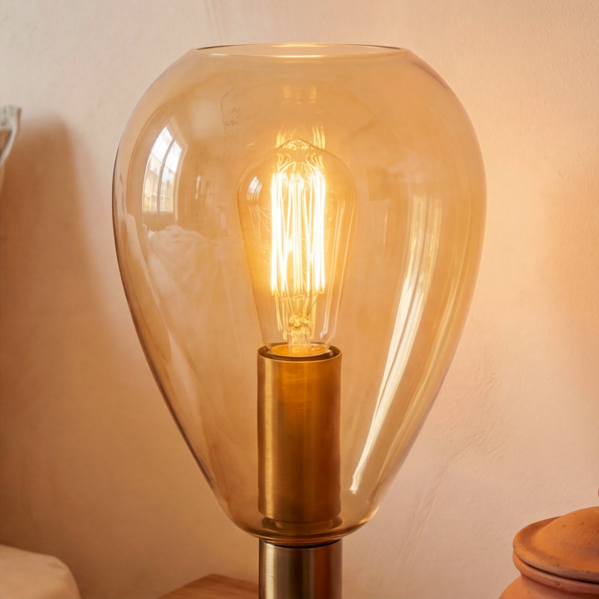 Beleuchtung Tafellamp, 1-lichts, T550 amber glas