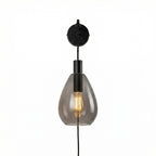 Beleuchtung Wandlamp, 1-lichts, W340 smoke glas