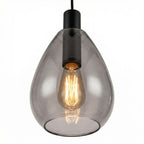 Beleuchtung Wandlamp, 1-lichts, W340 smoke glas
