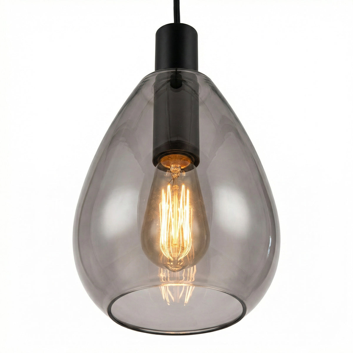 Beleuchtung Wandlamp, 1-lichts, W340 smoke glas