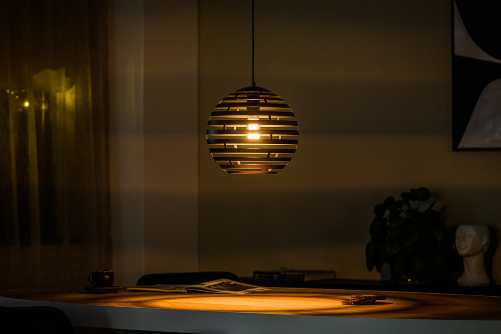 Beleuchtung Hanglamp, 30 cm, H340 zwart in Staal