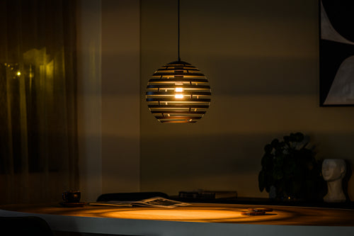 Beleuchtung Hanglamp, 30 cm, H340 zwart in Staal
