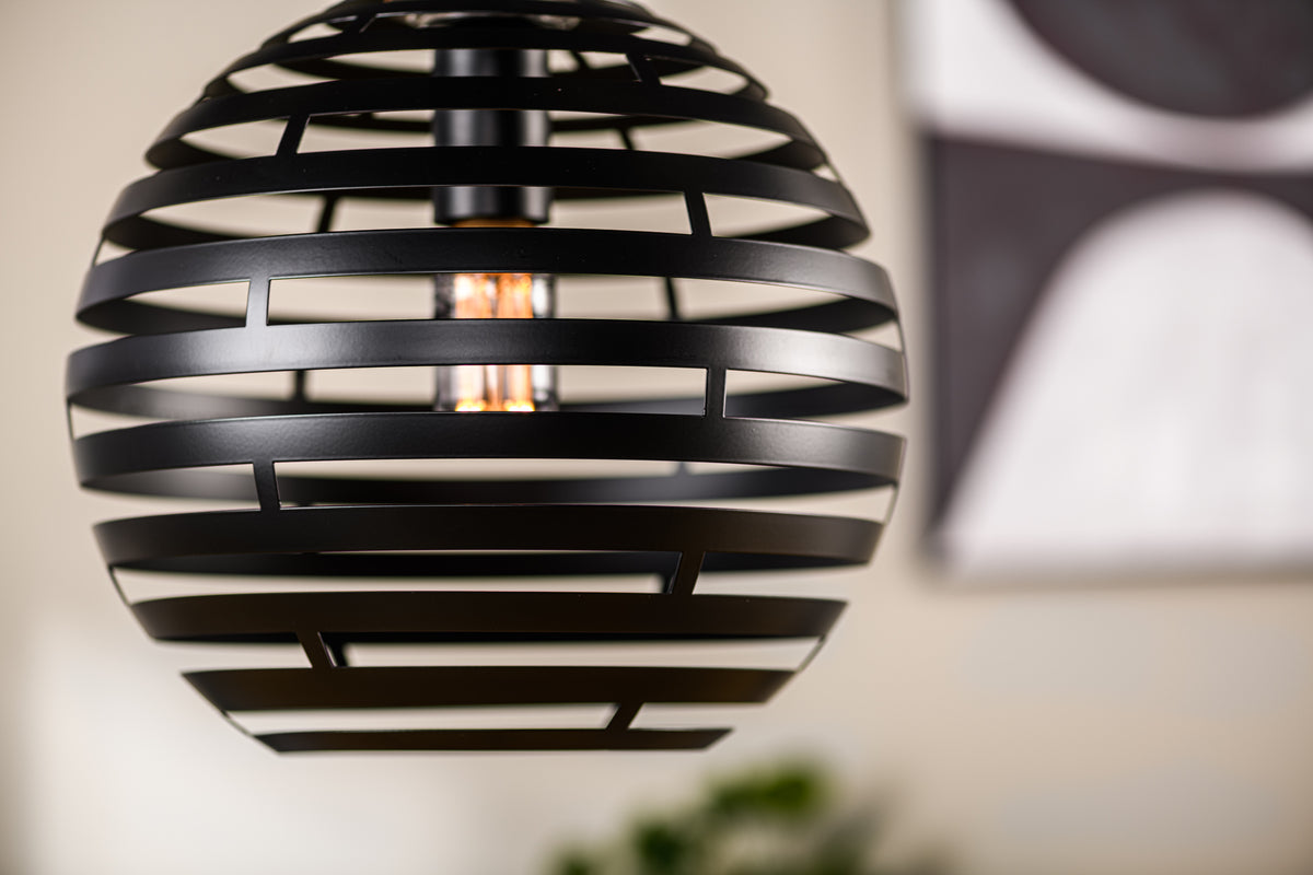 Beleuchtung Hanglamp, 30 cm, H340 zwart in Staal