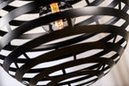 Beleuchtung Hanglamp, 50 cm, H340 zwart in Staal