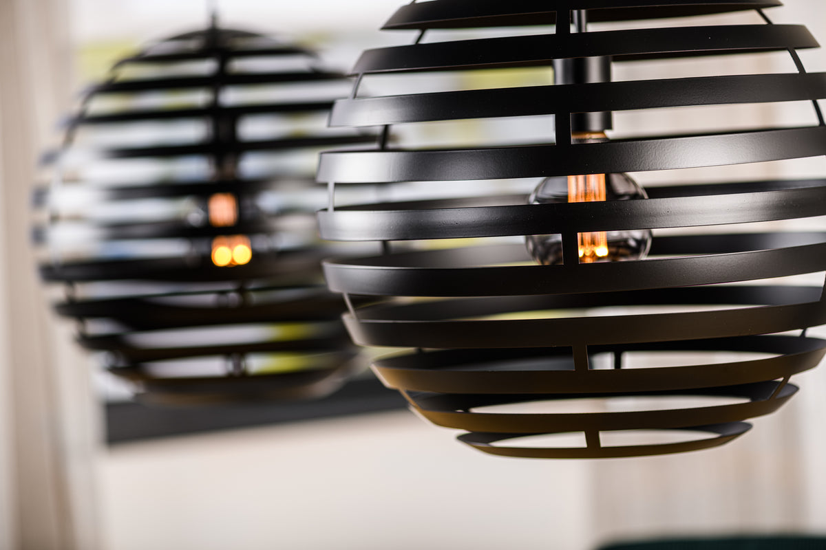 Beleuchtung Hanglamp, 2-lichts, H340 zwart