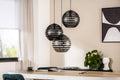 Beleuchtung Hanglamp, 3-lichts, H340 zwart in Staal