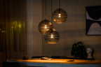Beleuchtung Hanglamp, 3-lichts, H340 zwart in Staal