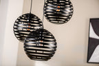 Beleuchtung Hanglamp, 3-lichts, H340 zwart in Staal